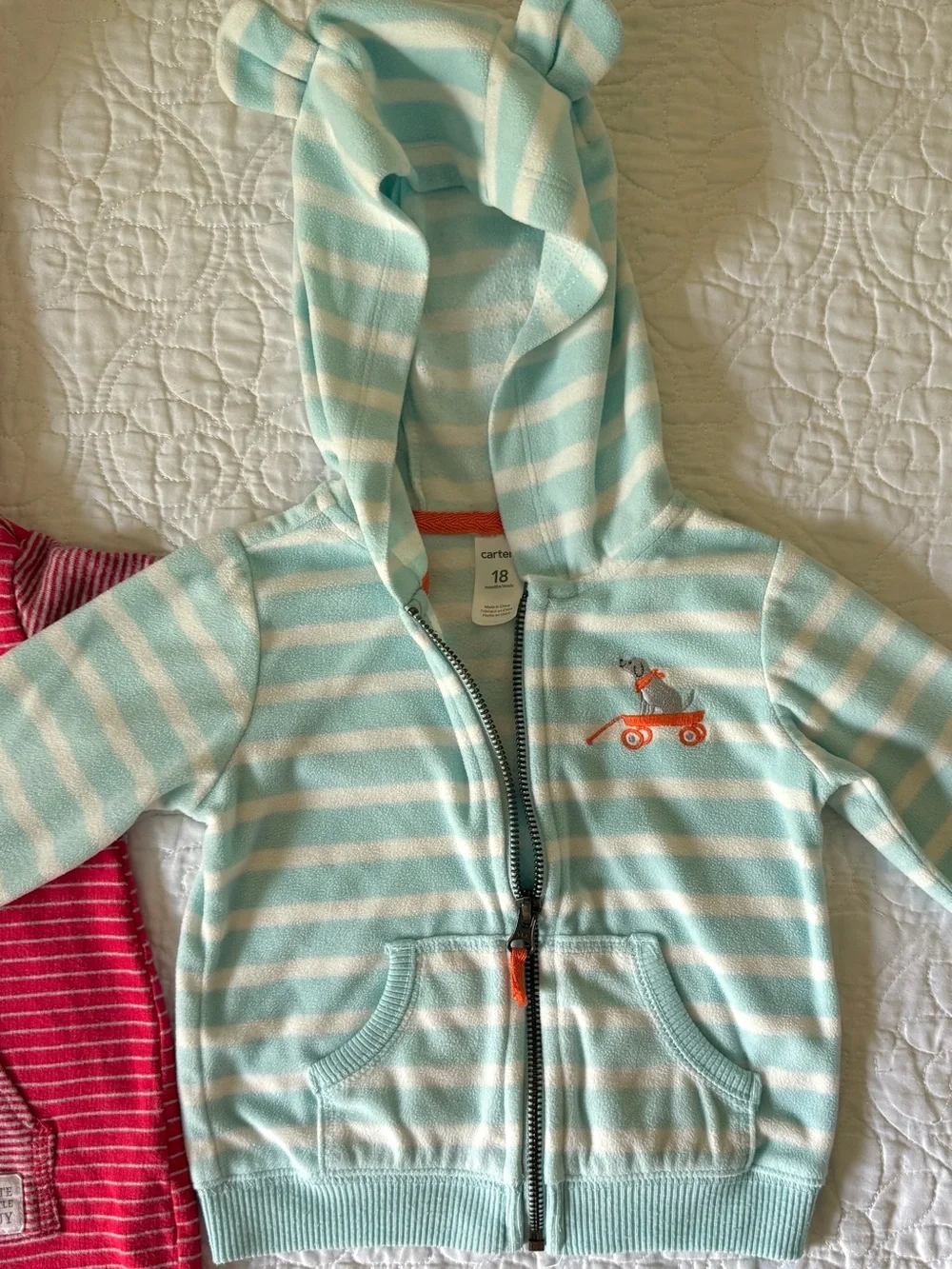 Baby Boy 18M 4 Piece Set Carter's Long Sleeve Coveralls Fleece Zip up